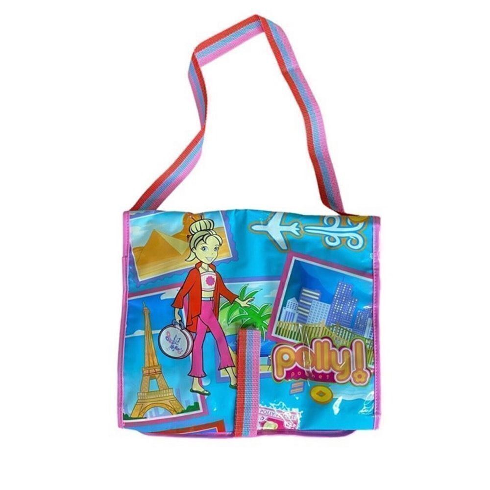 Vintage Polly Pocket Travel Orgainzer w/ Pockets Foldable Pouch